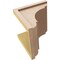 Ekena Millwork 12"W x 12"D x 12"H Wide Bryant Rough Cedar Woodgrain TimberThane Corbel, Primed Tan CORUR12X12X12BRYRCPR - alternate 6